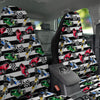 Stripes Racing Cars Print Pattern Car Seat Covers-grizzshop