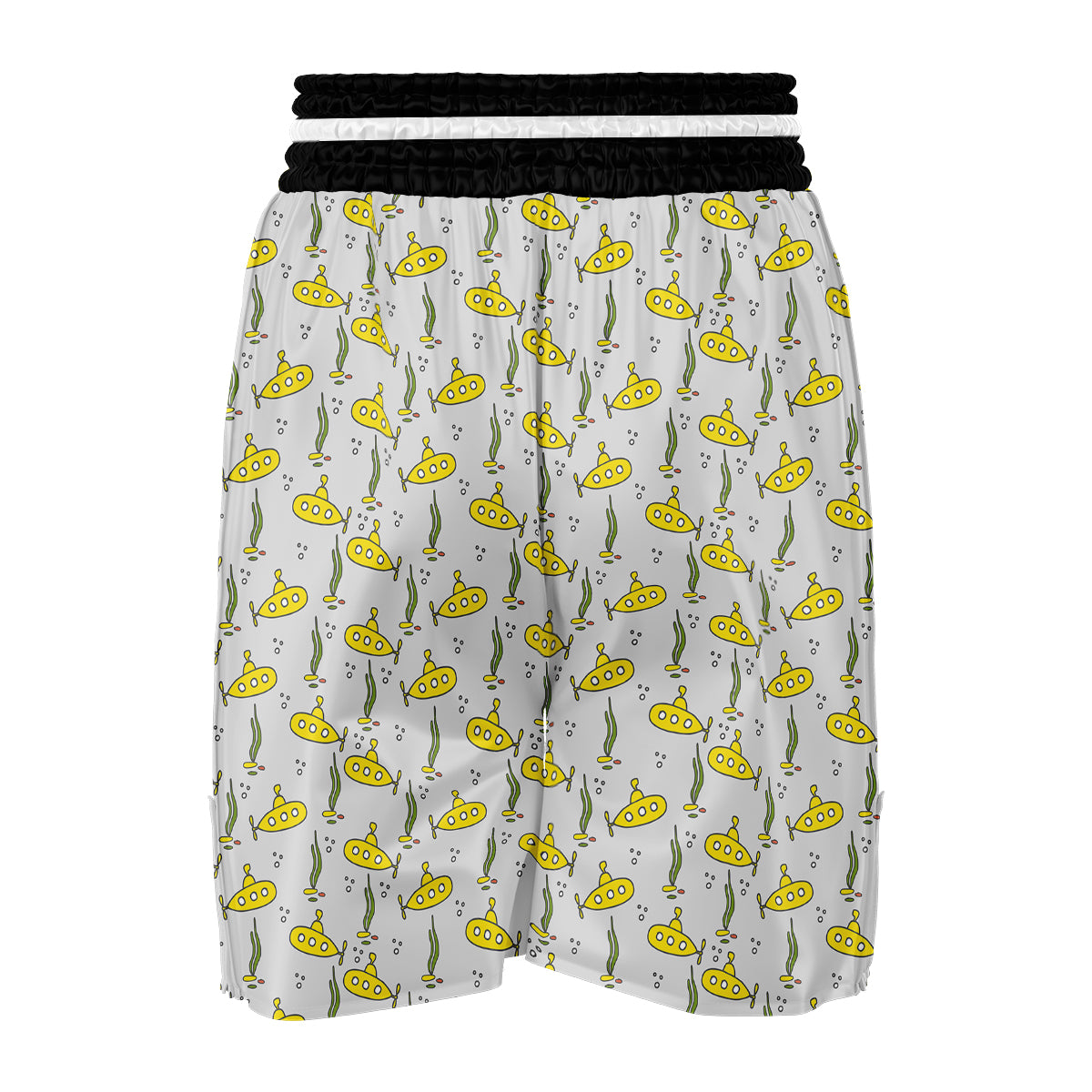 Submarine Hand Drawn Print Pattern Boxing Shorts-grizzshop