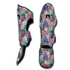 Succulent Colorful Print Pattern Muay Thai Shin Guards-grizzshop