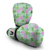 Succulent Pink And Green Print Pattern Boxing Gloves-grizzshop