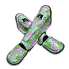 Succulent Pink And Green Print Pattern Muay Thai Shin Guards-grizzshop