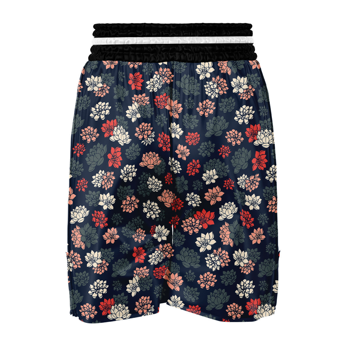 Succulent Vintage Color Print Pattern Boxing Shorts-grizzshop