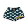 Sudoku Print Pattern Muay Thai Boxing Shorts-grizzshop