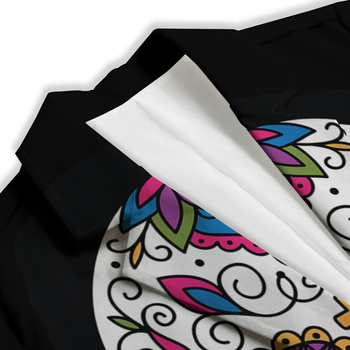 Sugar Skull Day Of The Dead Print Women's Blazer-grizzshop