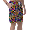 Sugar Skull Flower Men's Shorts-grizzshop