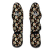 Sugar Skull Pattern Print Muay Thai Shin Guards-grizzshop