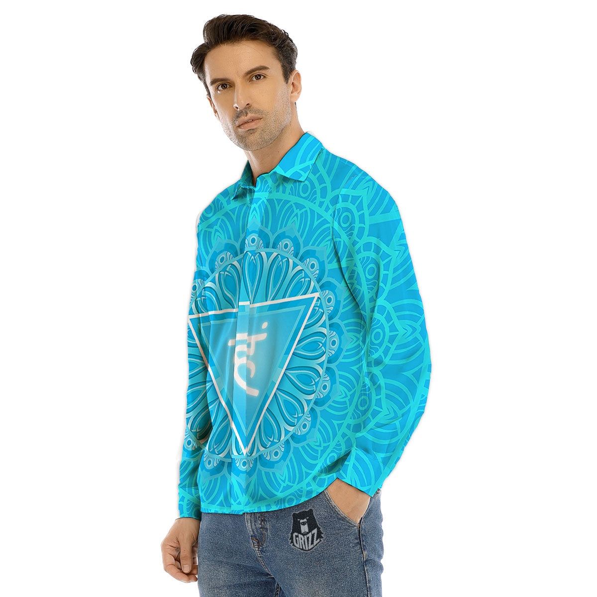Sugar Skull Rose Flower Print Pattern Men's Dress Shirts-grizzshop