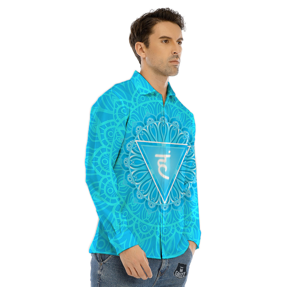 Sugar Skull Rose Flower Print Pattern Men's Dress Shirts-grizzshop