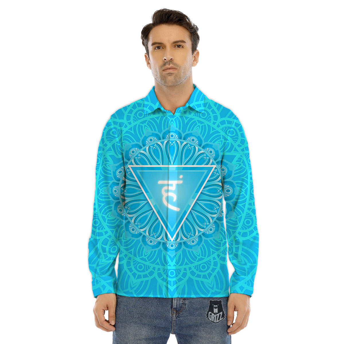 Sugar Skull Rose Flower Print Pattern Men's Dress Shirts-grizzshop
