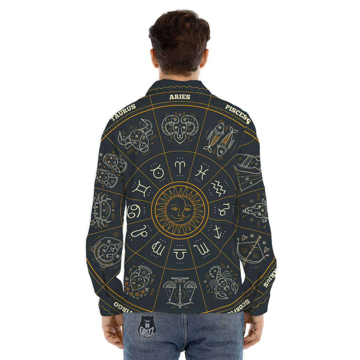 Sugar Skull Rose Print Pattern Men's Dress Shirts-grizzshop