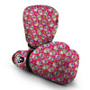 Sugar Skull Skeleton Girly Floral Pirate Pattern Print Boxing Gloves-grizzshop