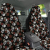 Sugar Skull White And Red Print Pattern Car Seat Covers-grizzshop