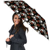 Sugar Skull White And Red Print Pattern Umbrella-grizzshop