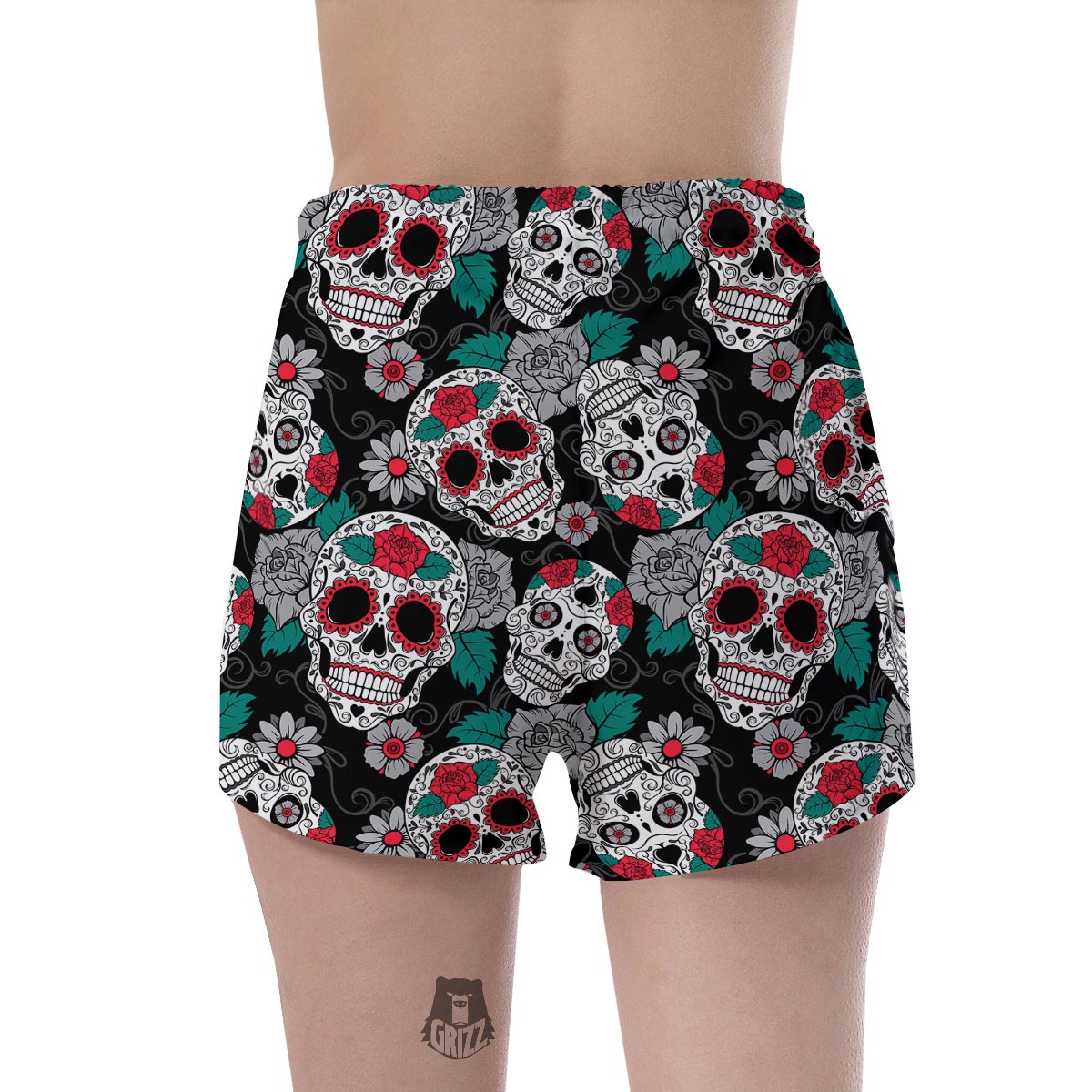Sugar Skull Women's Shorts-grizzshop