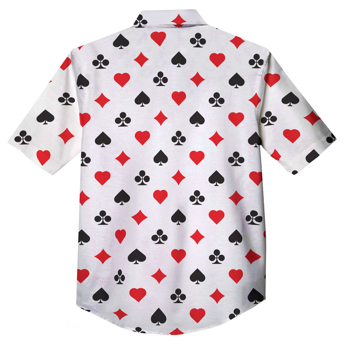 Suits Playing Card Print Pattern Button Up Shirt-grizzshop