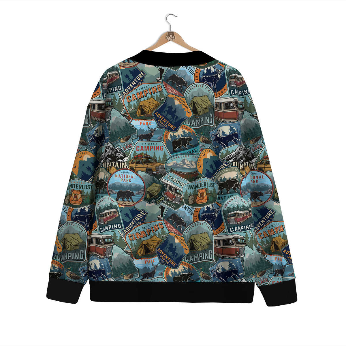 Summer Camping And National Park Print Pattern Cardigan-grizzshop