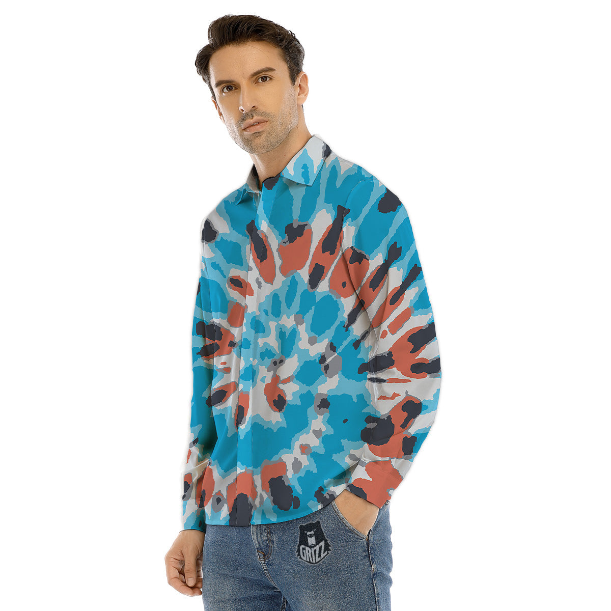 Summer Camping And National Park Print Pattern Men's Dress Shirts-grizzshop