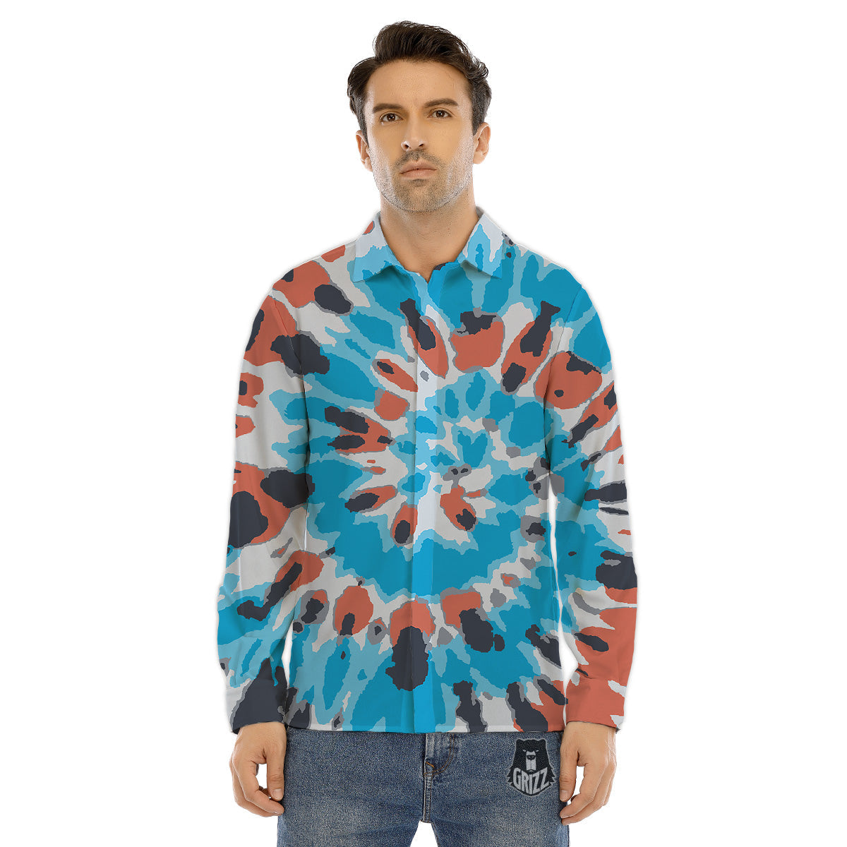 Summer Camping And National Park Print Pattern Men's Dress Shirts-grizzshop
