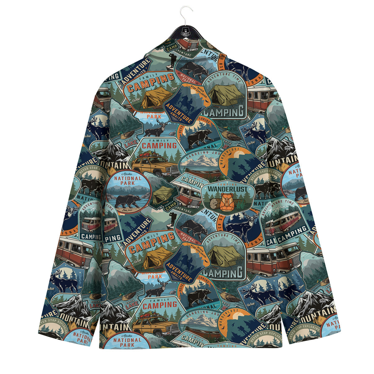 Summer Camping And National Park Print Pattern Men's Sport Coat-grizzshop