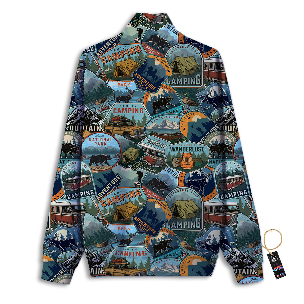 Summer Camping And National Park Print Pattern Track Jacket-grizzshop