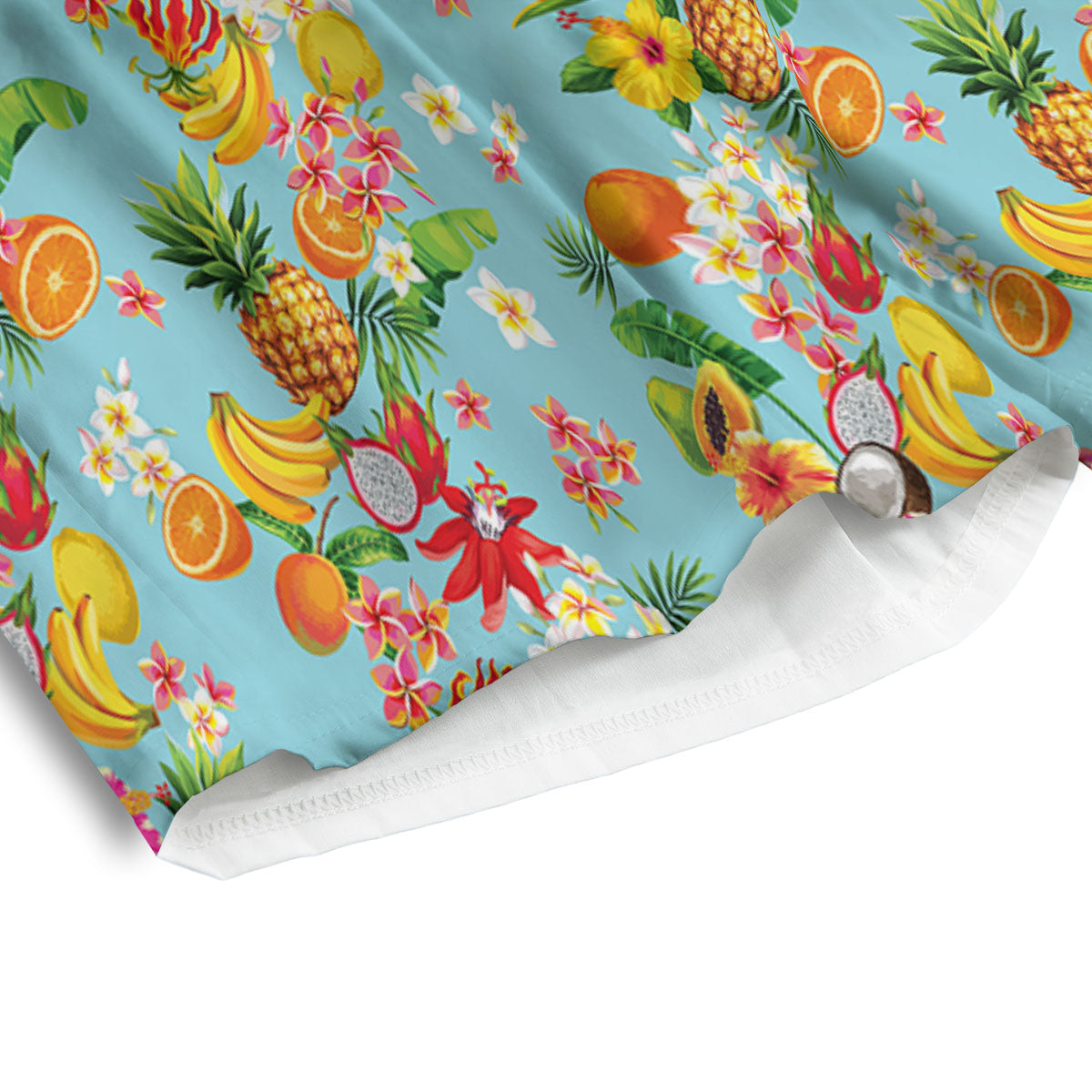 Summer Fruits Tropical Print Pattern Men's Athletic Shorts-grizzshop