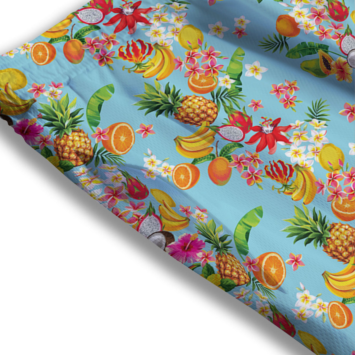Summer Fruits Tropical Print Pattern Mesh Shorts-grizzshop