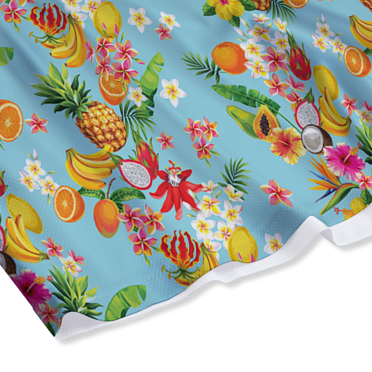 Summer Fruits Tropical Print Pattern Mesh Shorts-grizzshop
