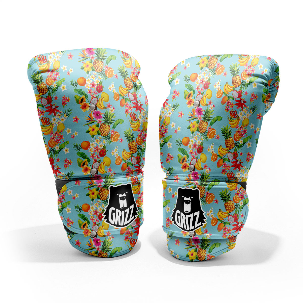 Summer Fruits Tropical Print Pattern Sparring Gloves-grizzshop