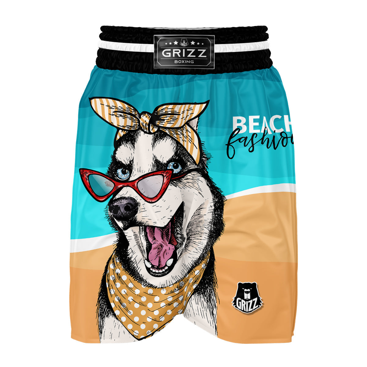Summer Husky Boxing Shorts-grizzshop