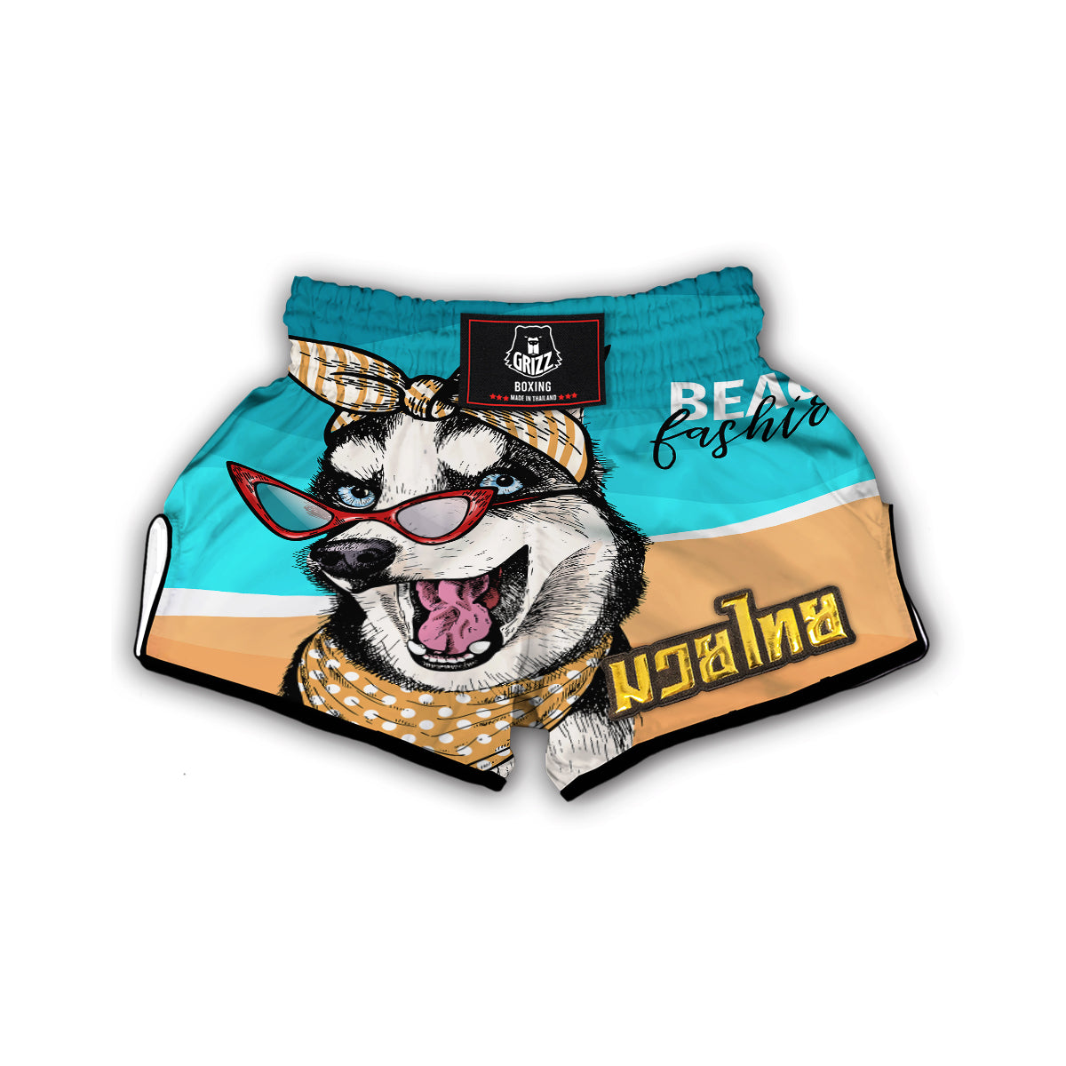 Summer Husky Muay Thai Boxing Shorts-grizzshop