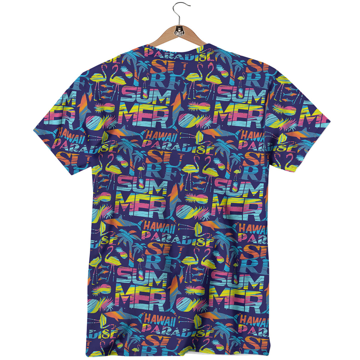 Summer Surfing Colorful Print Pattern T-Shirt-grizzshop