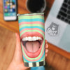 Summer Time Mood Mouth Print Tumbler-grizzshop