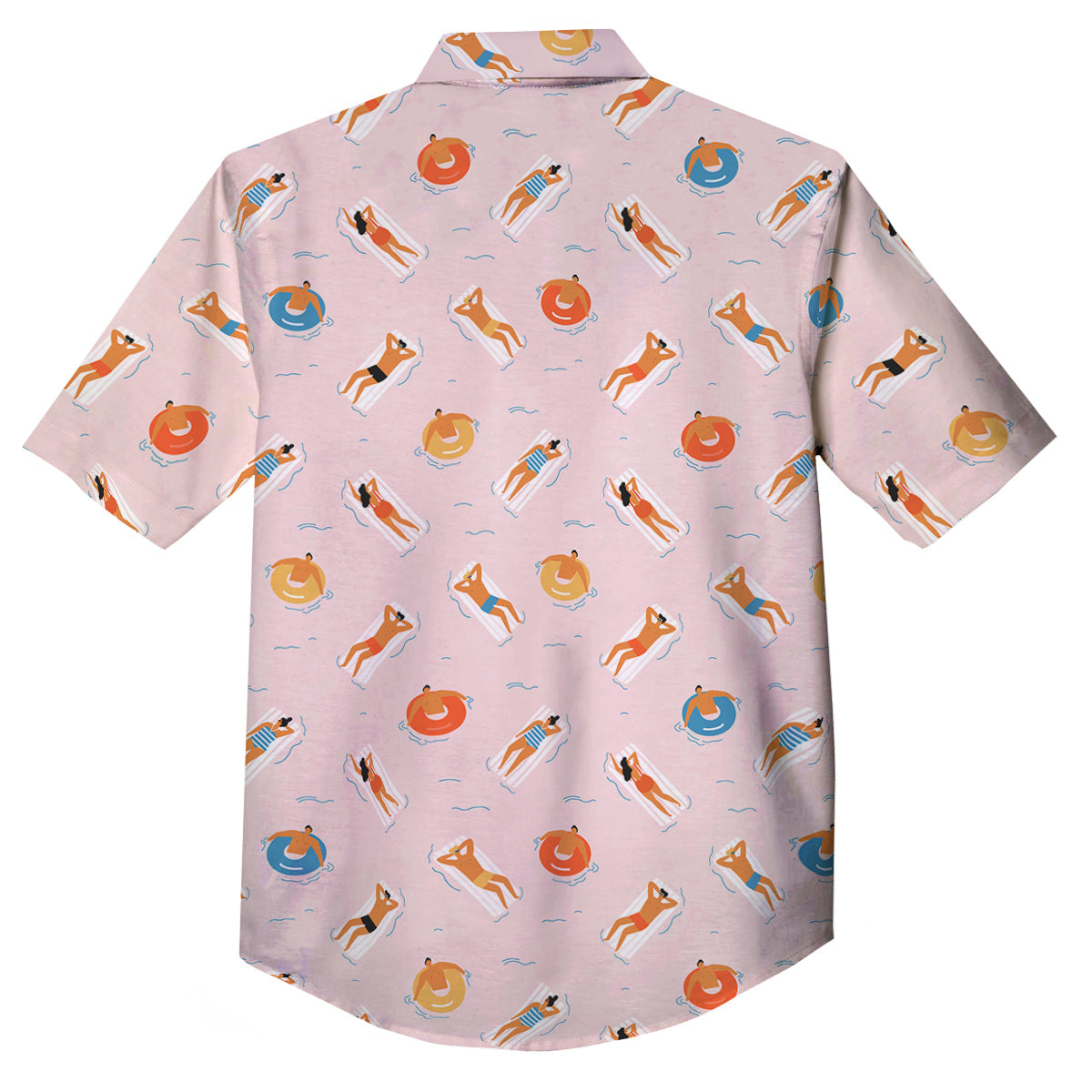 Summer Time Relixing Print Pattern Button Up Shirt-grizzshop