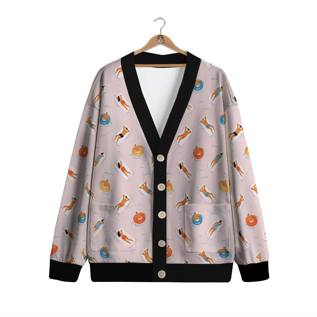 Summer Time Relixing Print Pattern Cardigan-grizzshop
