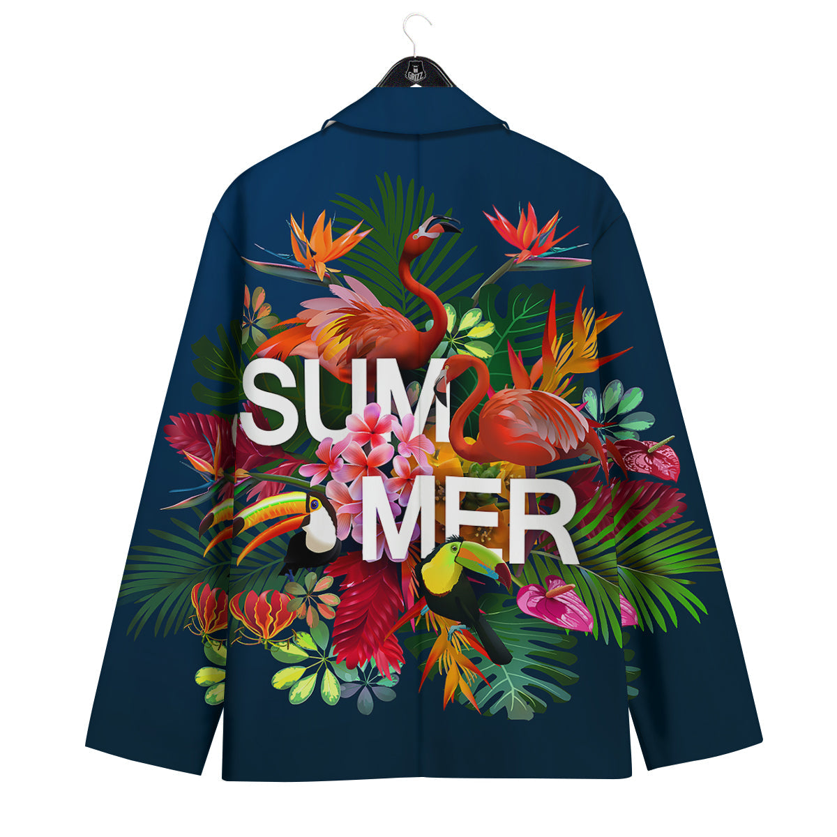 Summer Tropical Birds And Flowers For Travel Print Men's Sport Coat-grizzshop