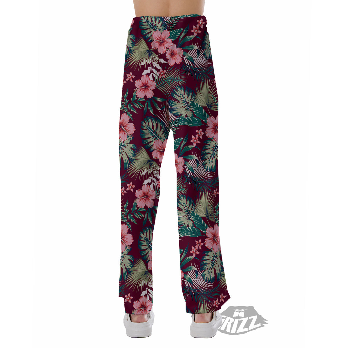Summer Tropical Print Pattern Pajama Pants-grizzshop