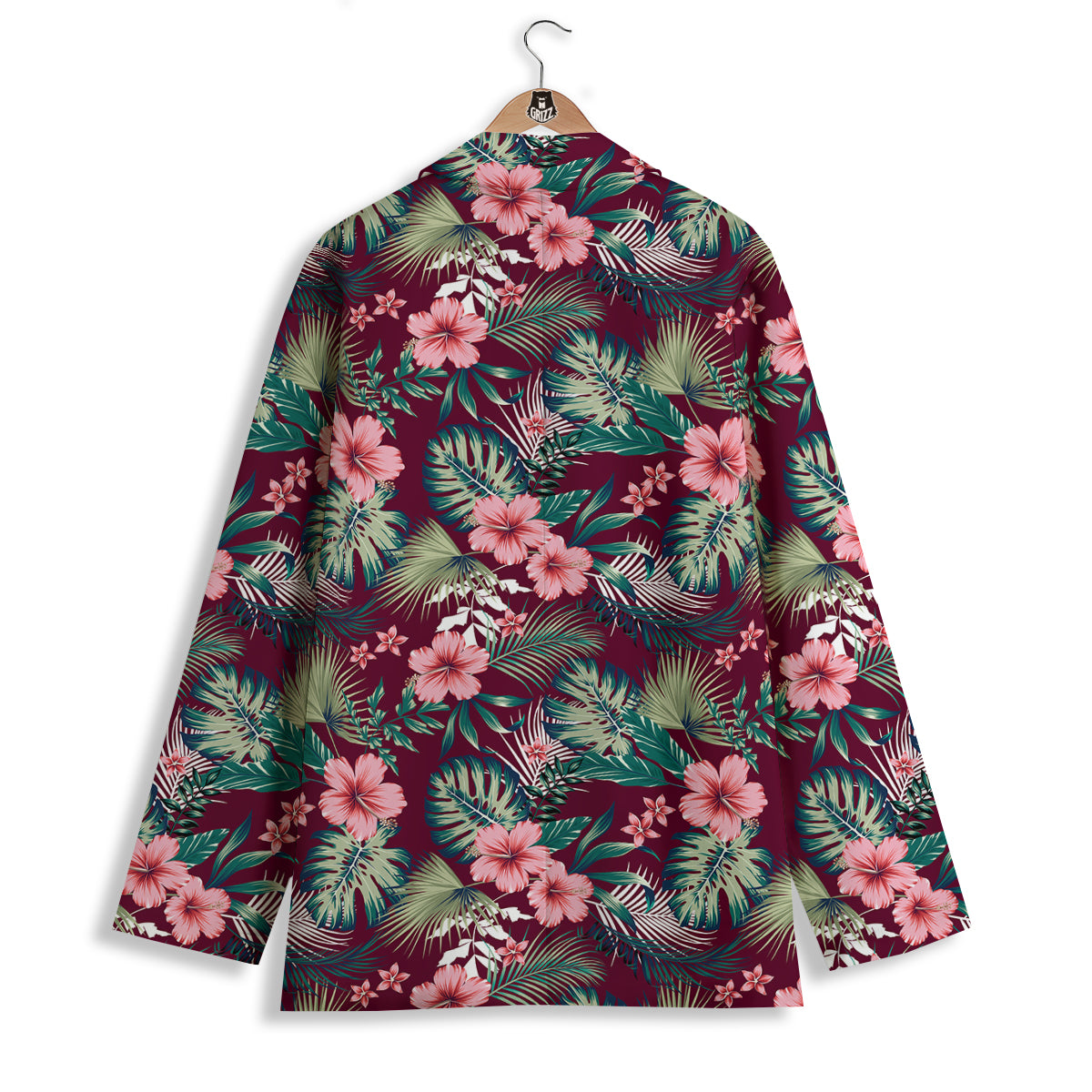 Summer Tropical Print Pattern Women's Blazer-grizzshop