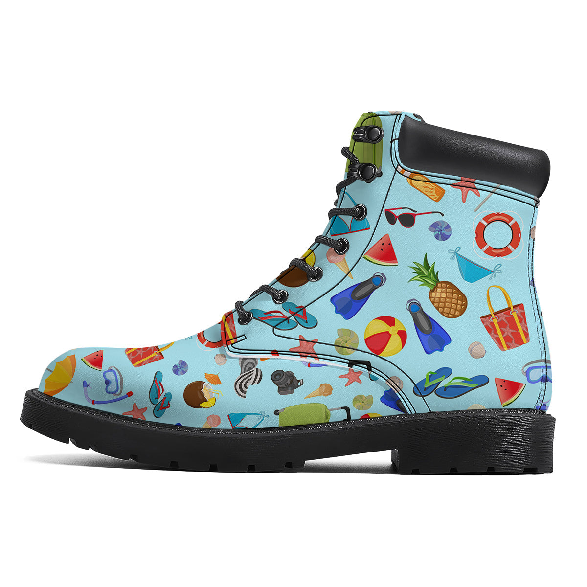 Summer Vacation Travel Print Pattern Boots-grizzshop