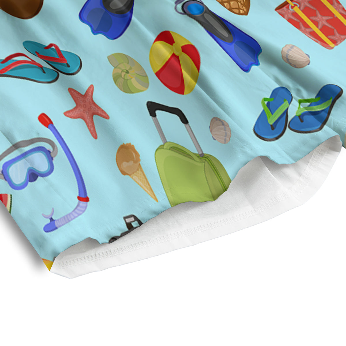Summer Vacation Travel Print Pattern Men's Athletic Shorts