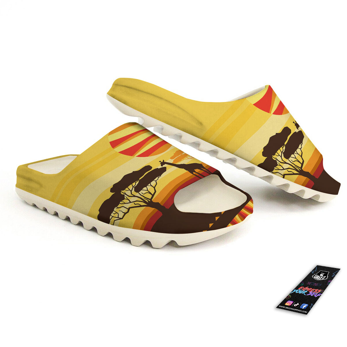 Sun African Print Sandals-grizzshop