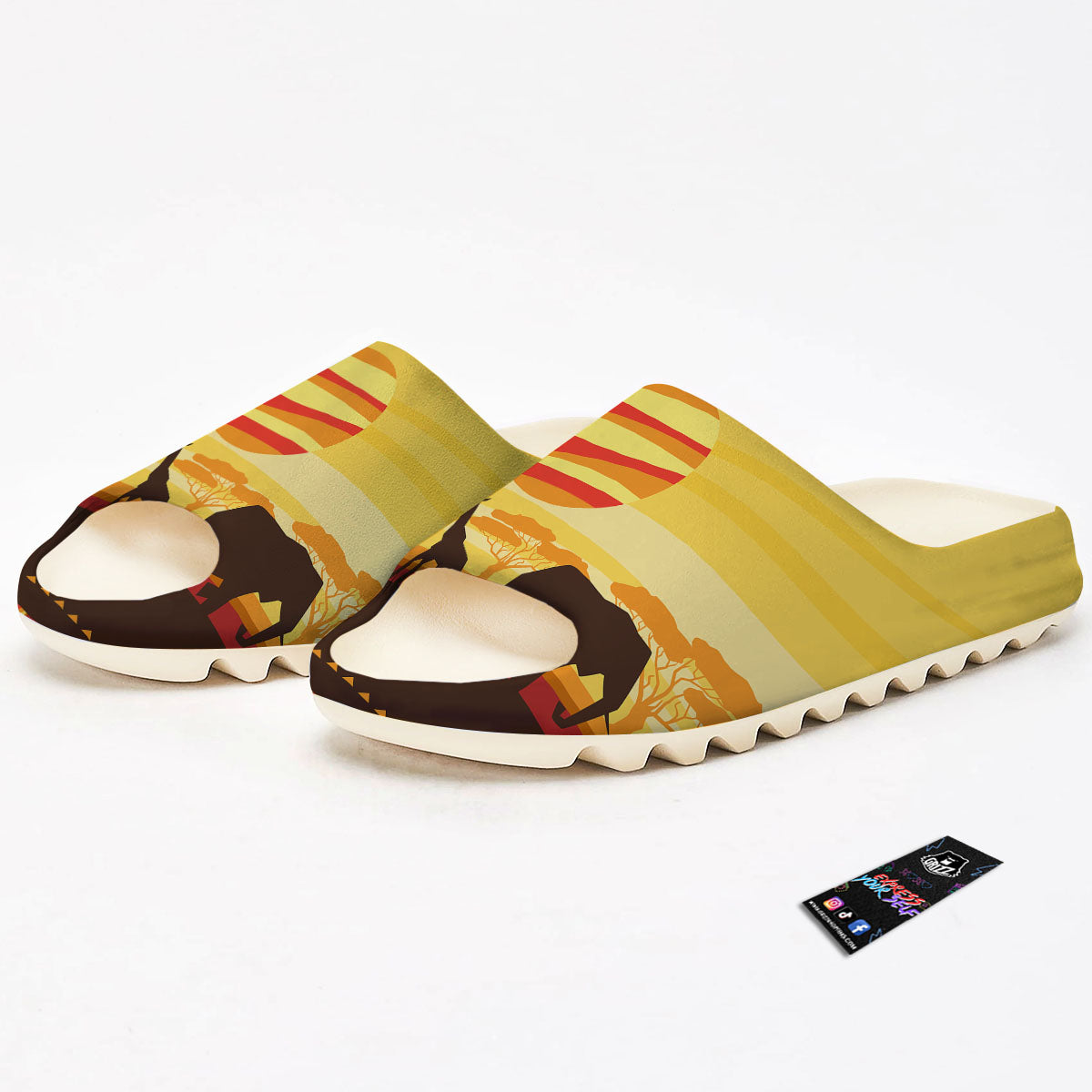 Sun African Print Sandals-grizzshop