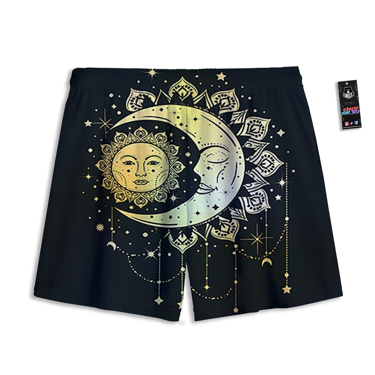 Space Deep Print Mesh Shorts