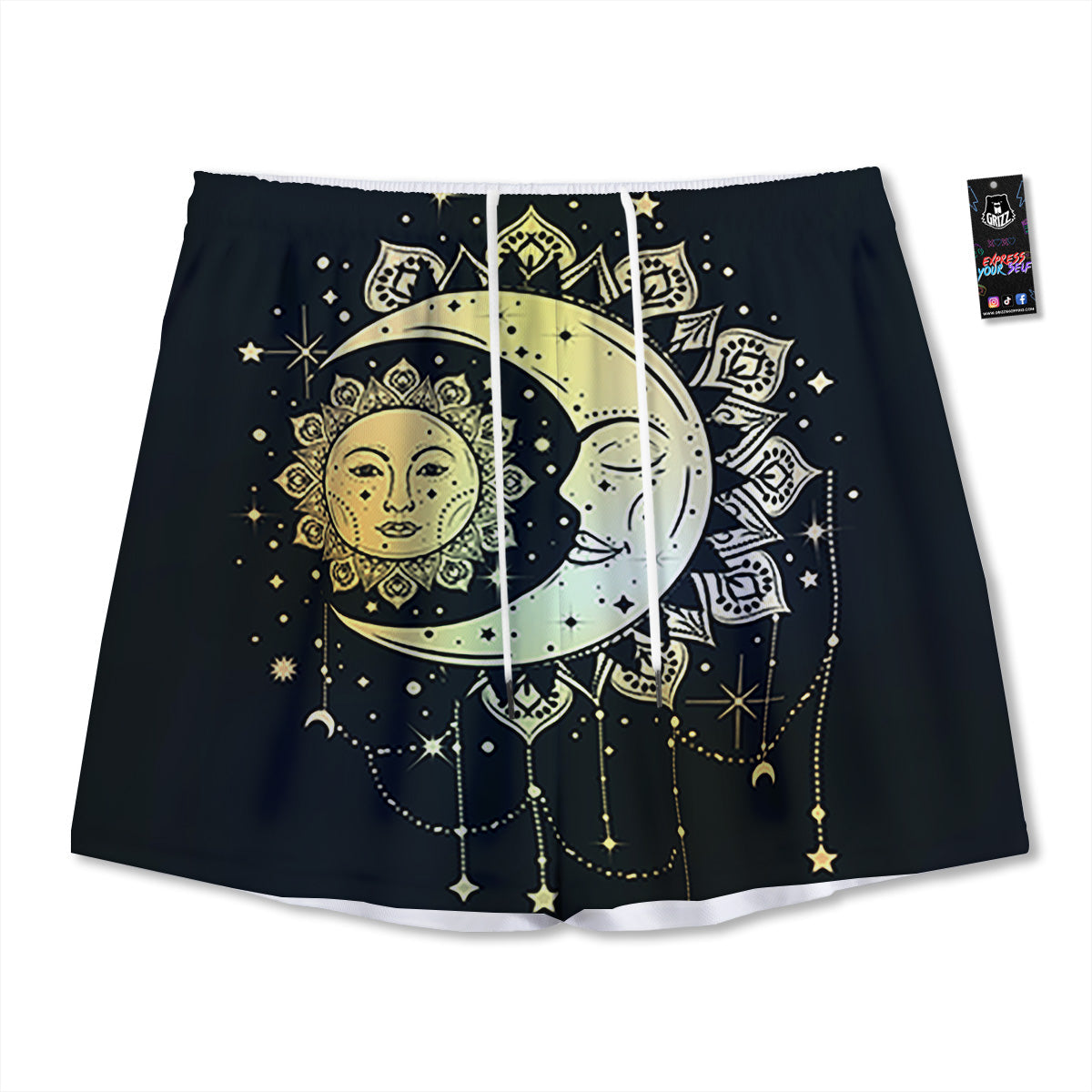 Space Deep Print Mesh Shorts