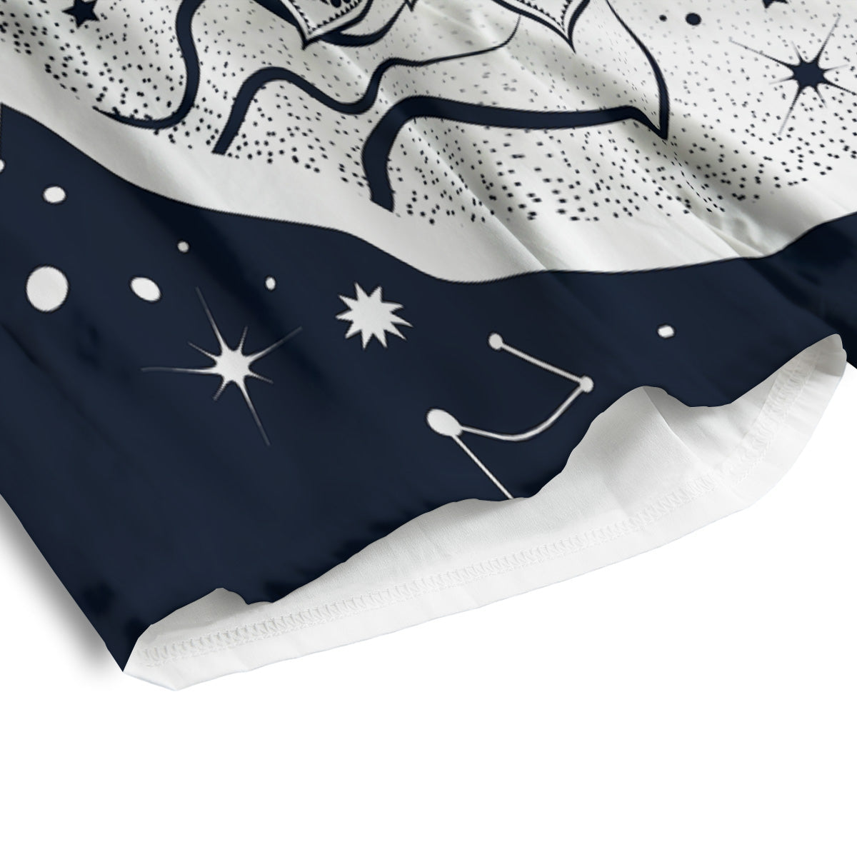 Sun And Moon Bohemian Celestial Print Men's Athletic Shorts