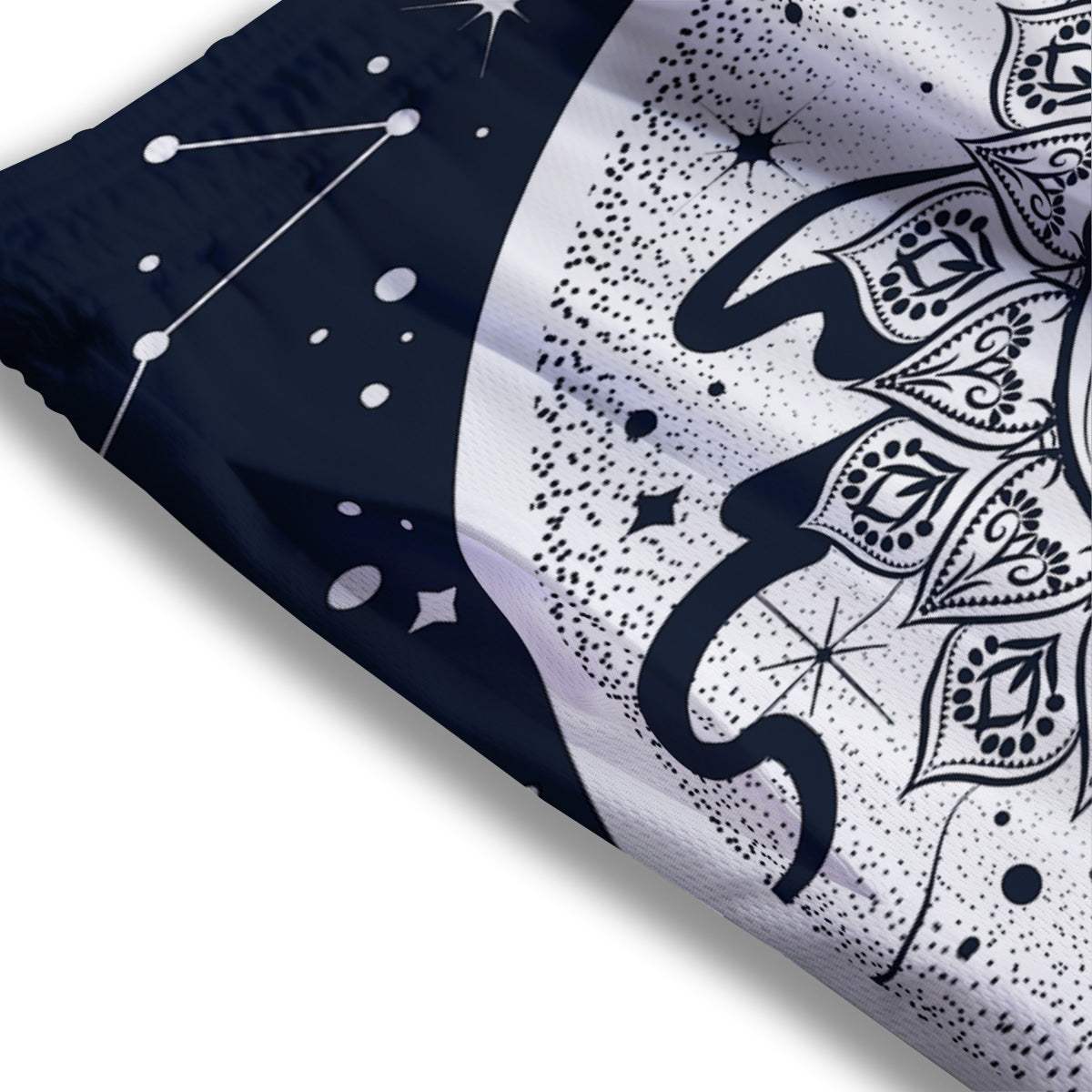 Space Endless Print Mesh Shorts