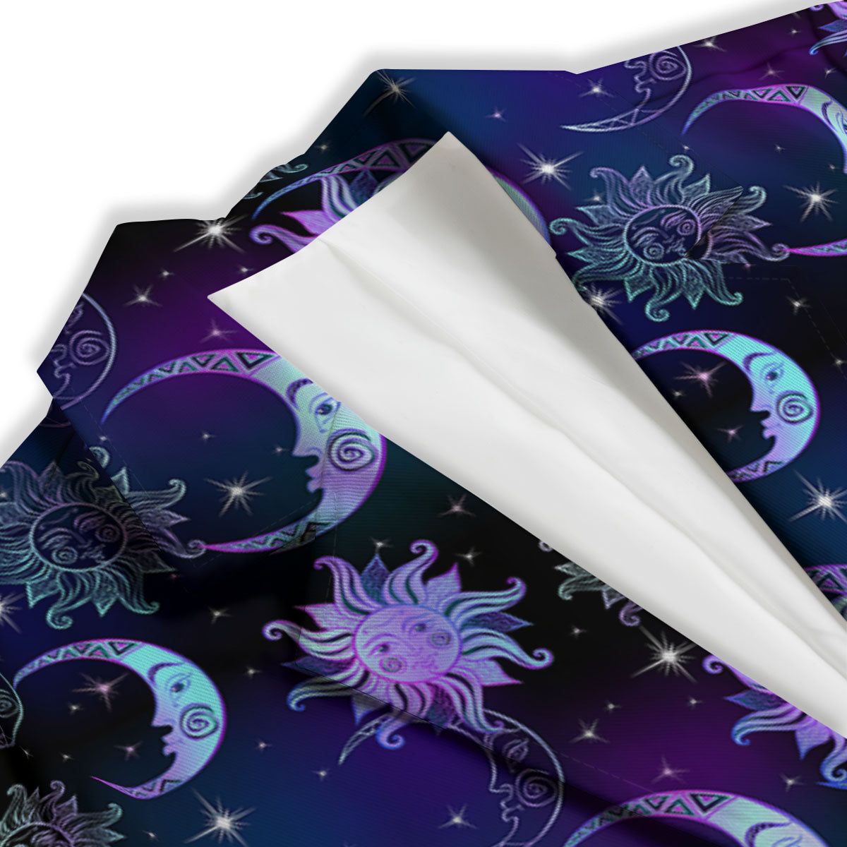 Sun And Moon Galaxy Celestial Print Women's Blazer-grizzshop