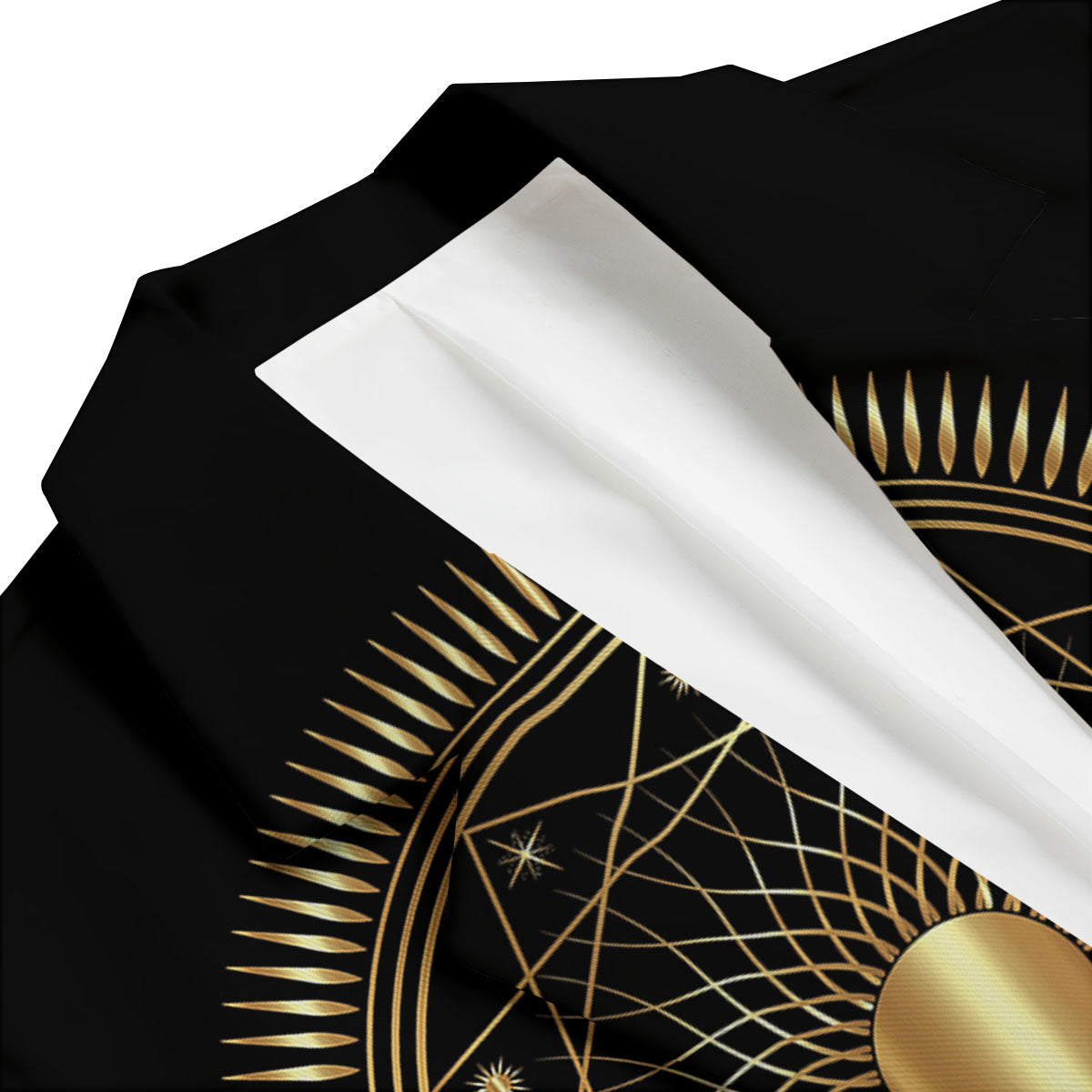 Sun And Moon Geometric Celestial Print Men's Blazer-grizzshop