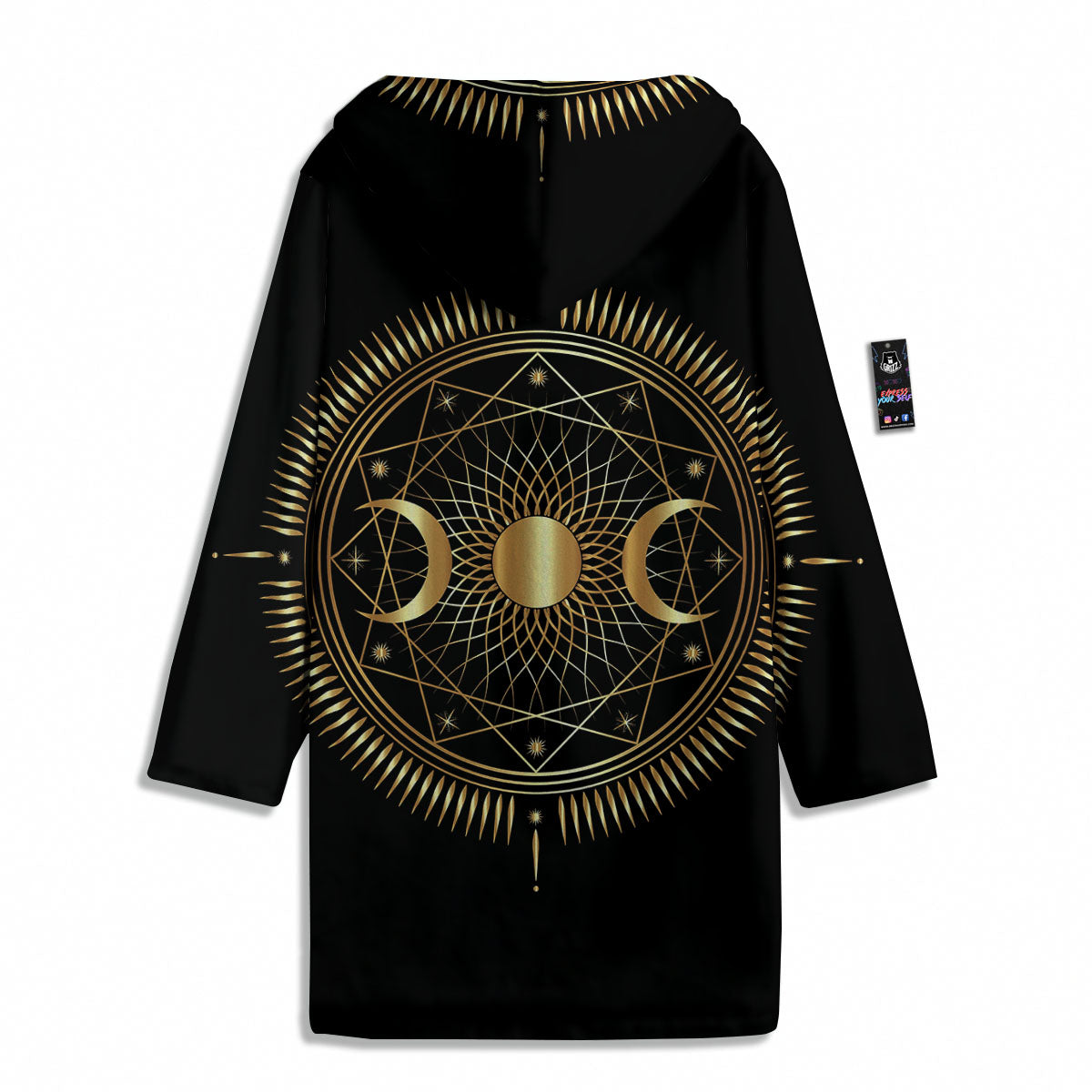 Sun And Moon Geometric Celestial Print Men's Windbreaker Jacket-grizzshop