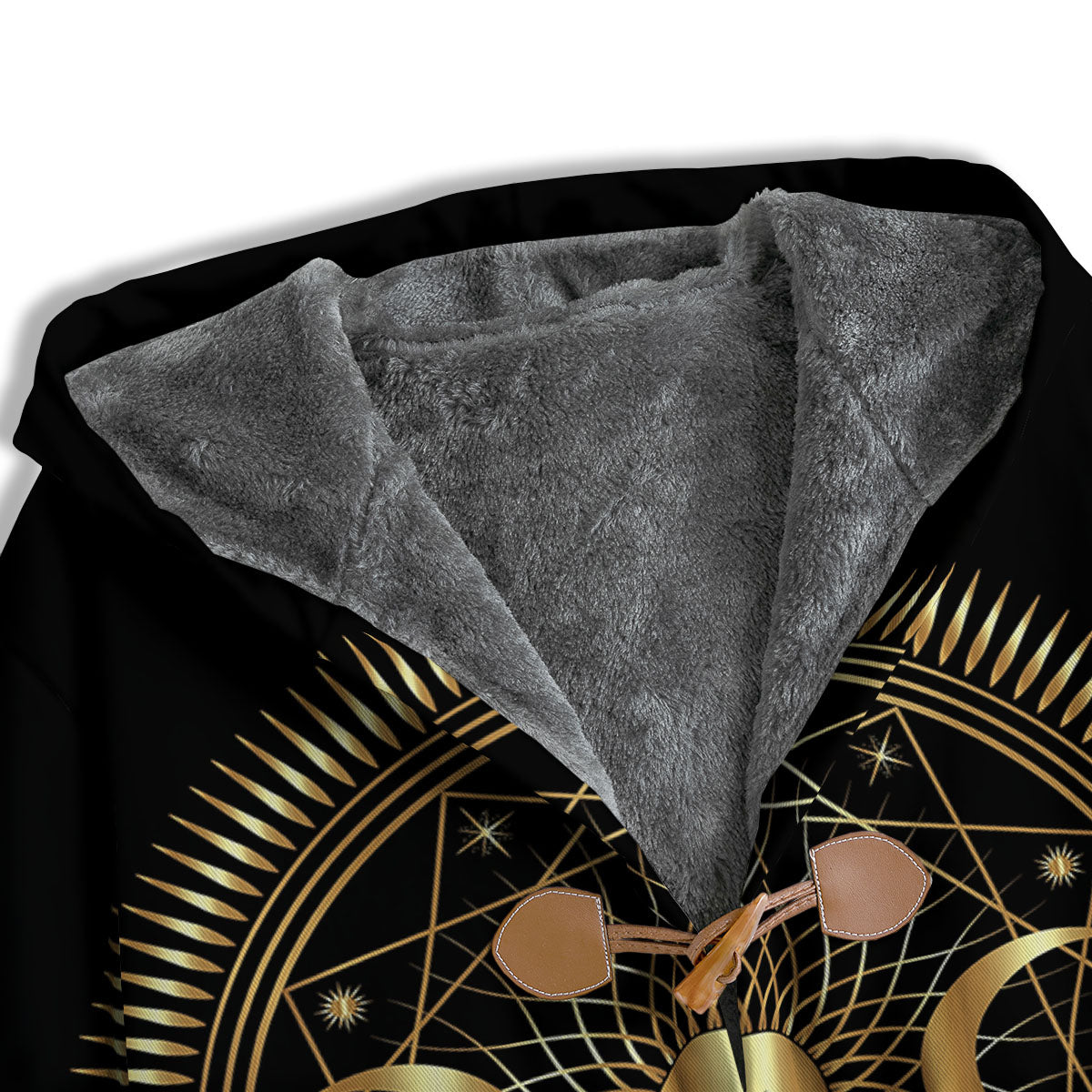 Sun And Moon Geometric Celestial Print Men's Windbreaker Jacket-grizzshop