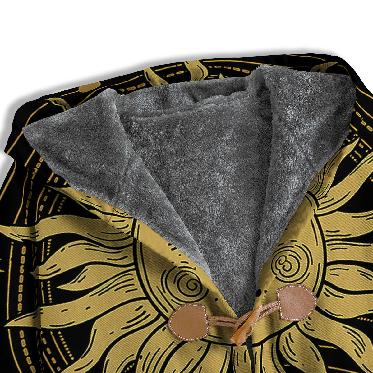 Sun And Vintage Moon Print Men's Windbreaker Jacket-grizzshop